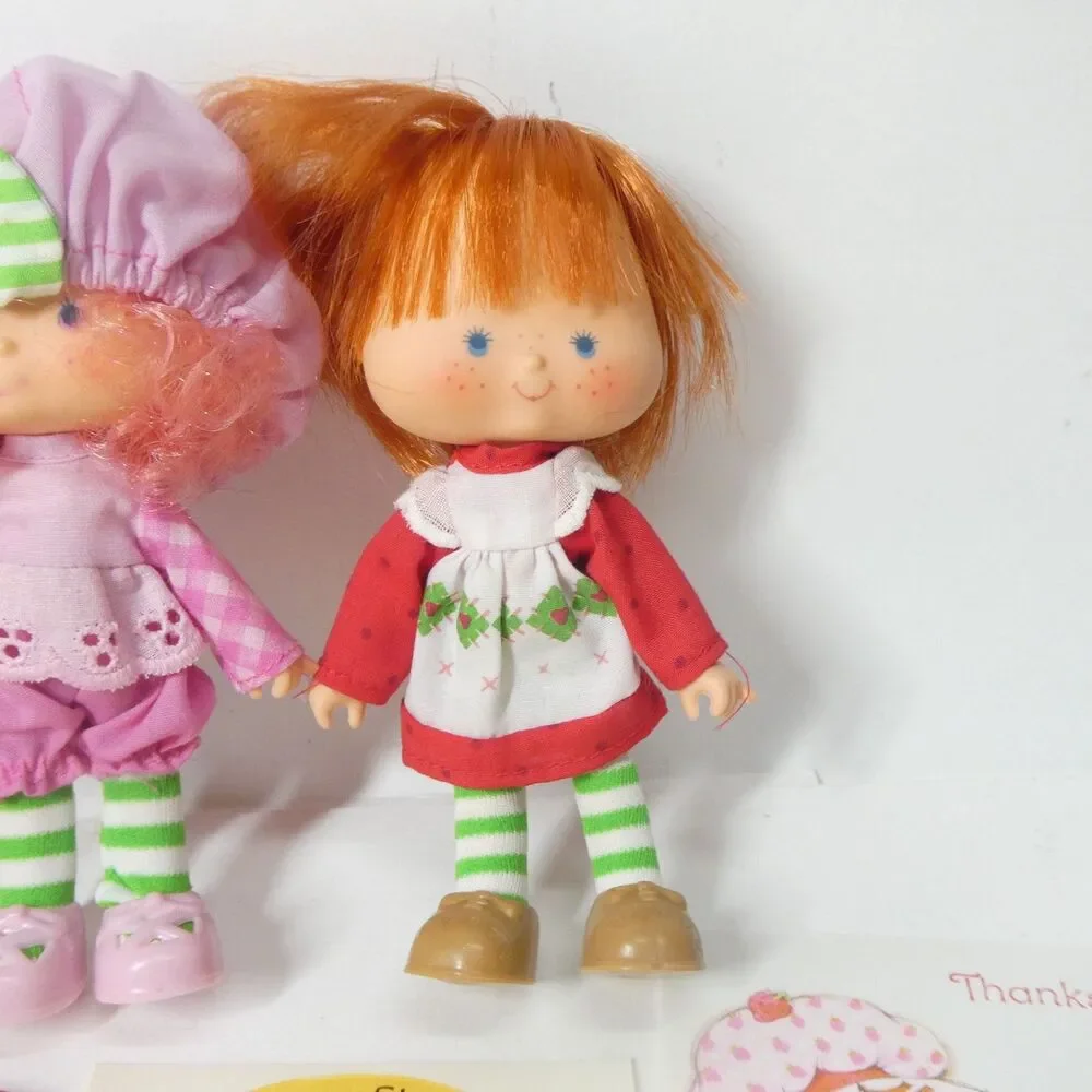 Strawberry Shortcake Doll Lot of 4 Vintage w/ Blueberry Muffin & Raspberry Tart